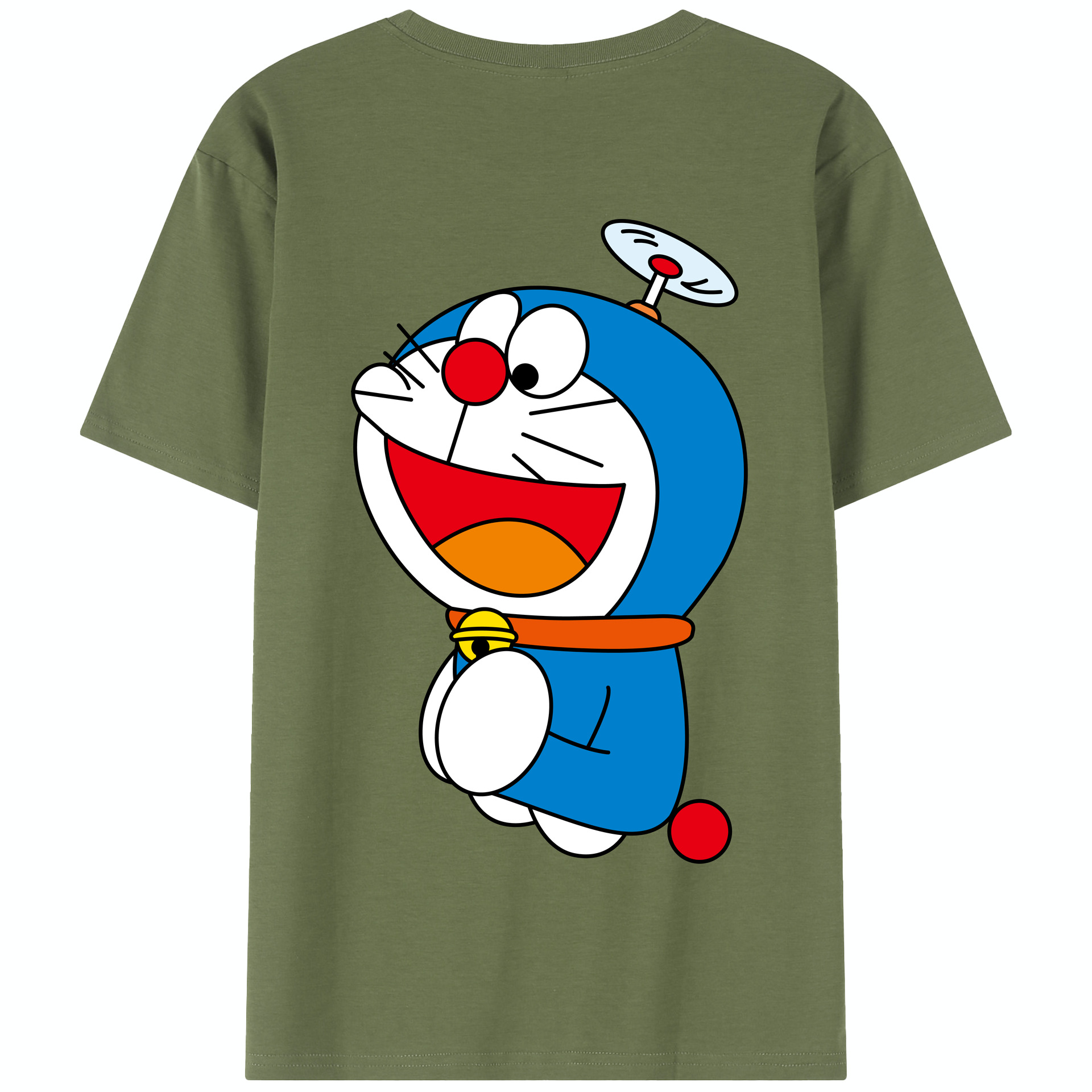 （画像用） ドラえもん Doraemon 綿100％半袖Tシャツ（背面プリント）